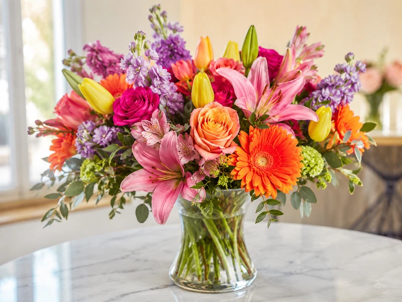 Cheerful birthday flower bouquet for Nashville delivery by Velvet Rose