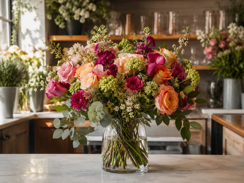 Fresh bouquet prepared for same-day flower delivery in Nashville by Velvet Rose