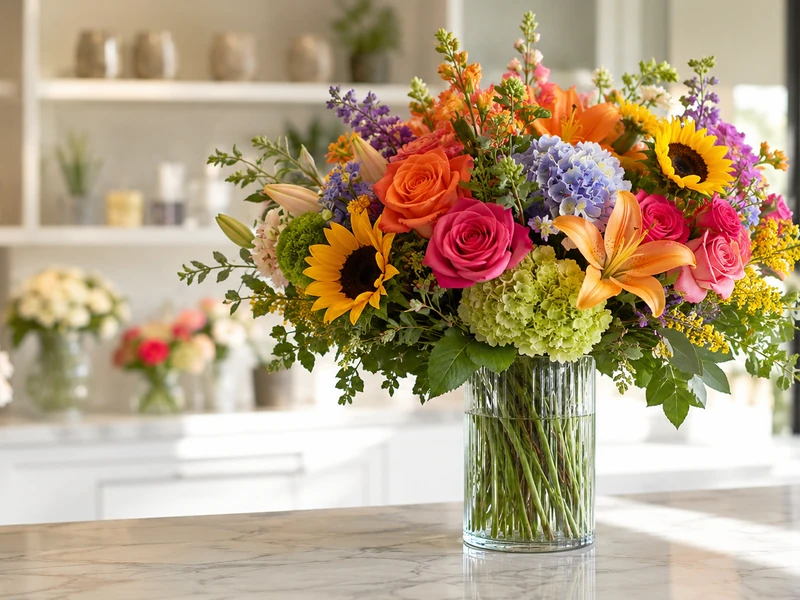 Fresh mixed flower arrangement for Murfreesboro Tennessee delivery by Velvet Rose