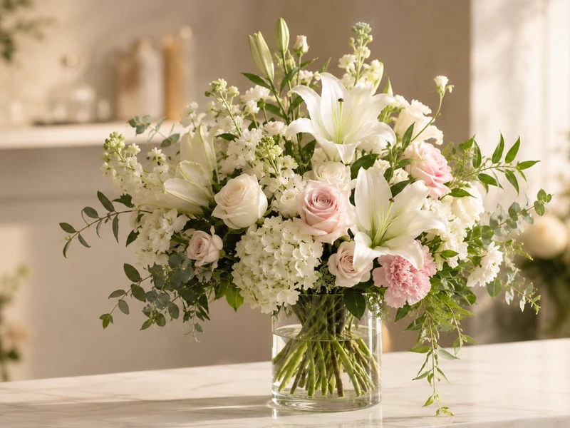 Soft premium floral arrangement for Thompson’s Station Tennessee delivery by Velvet Rose