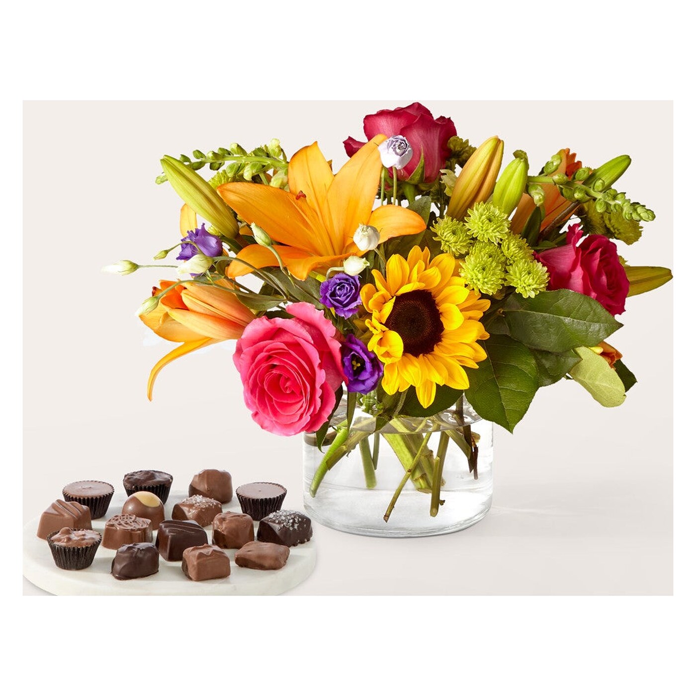 Best Day Bouquet and Chocolate Bundle arrangement option 2