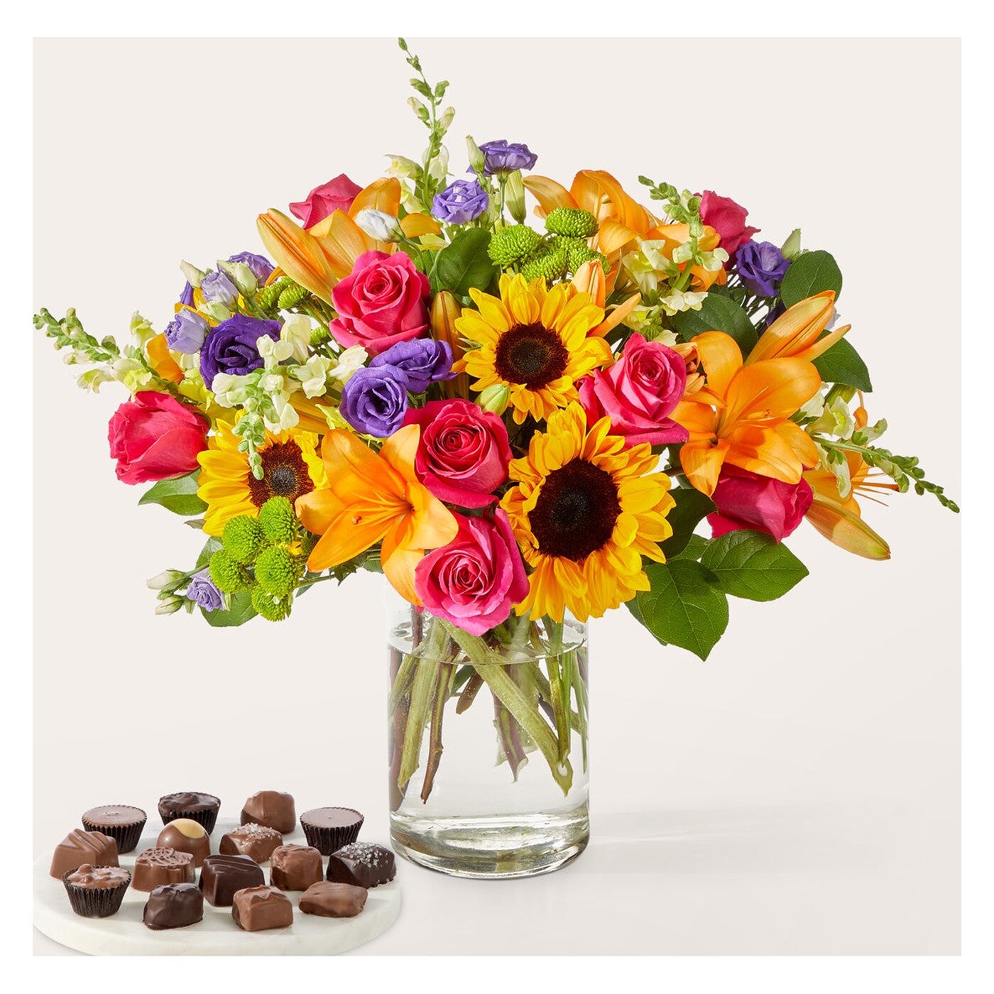 Best Day Bouquet and Chocolate Bundle arrangement option 4