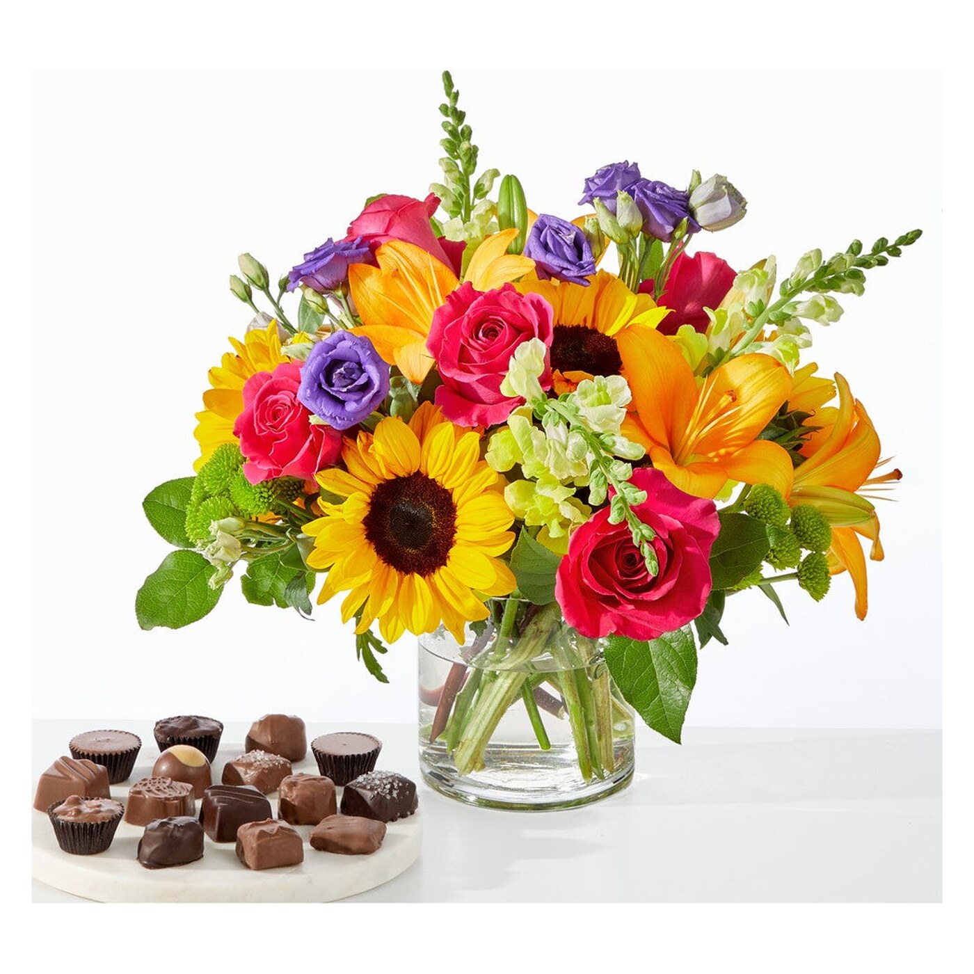 Best Day Bouquet and Chocolate Bundle arrangement option 3