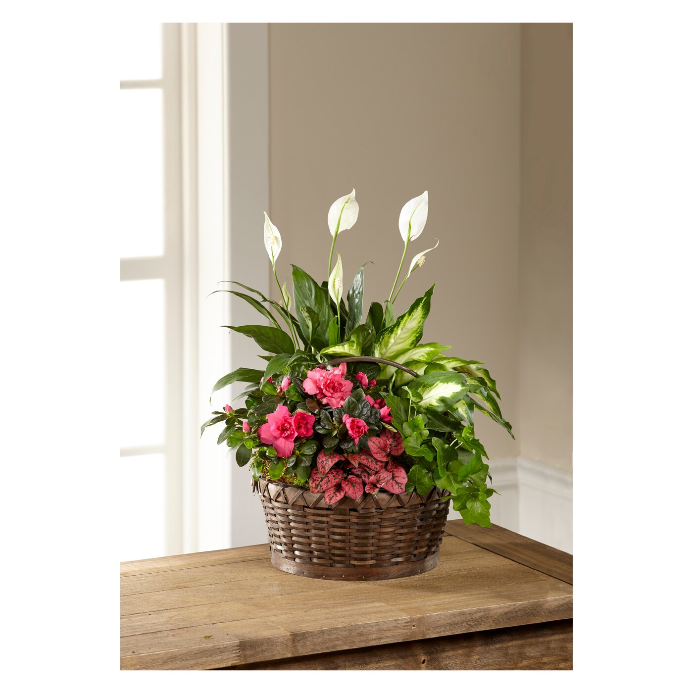 Dream in Pink Dishgarden flower arrangement