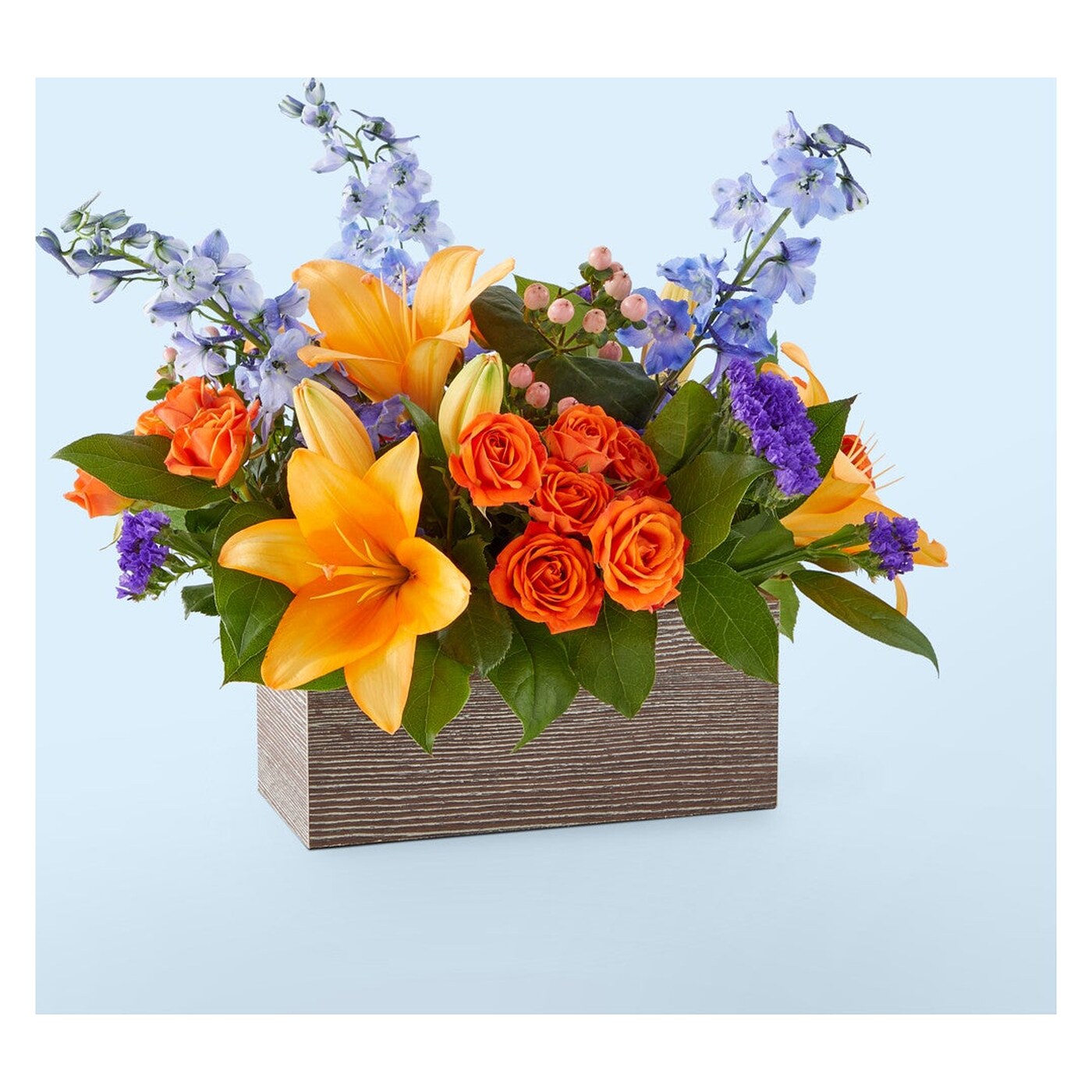 Radiant Citrus Box Bouquet arrangement option 2