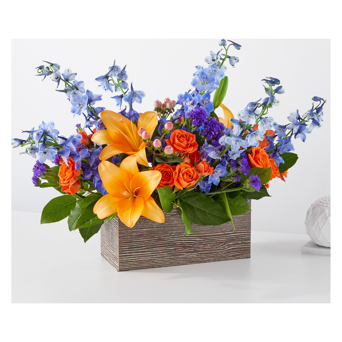Radiant Citrus Box Bouquet arrangement option 3
