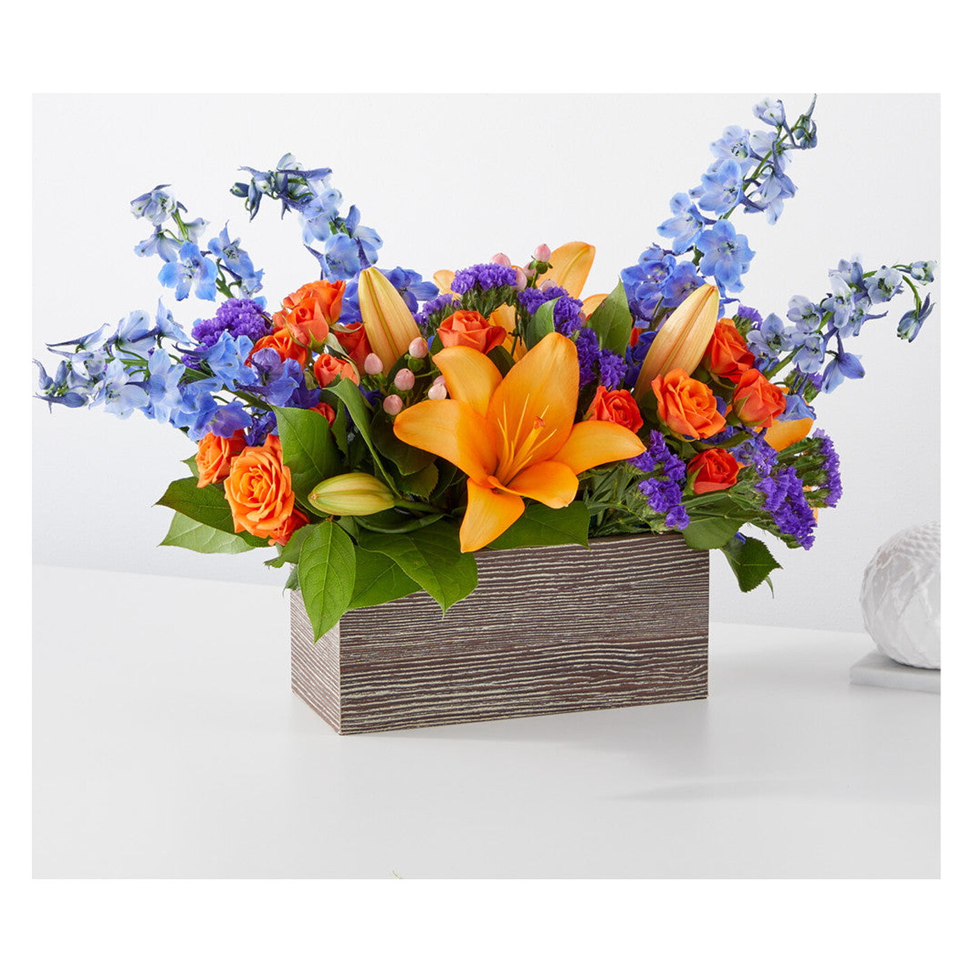 Radiant Citrus Box Bouquet arrangement option 4