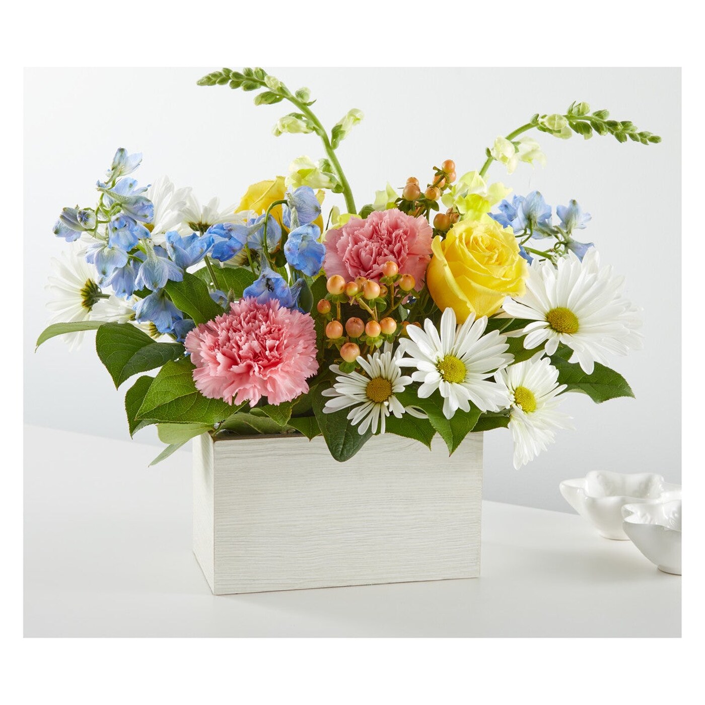 Sun Salutation Box Bouquet arrangement option 2