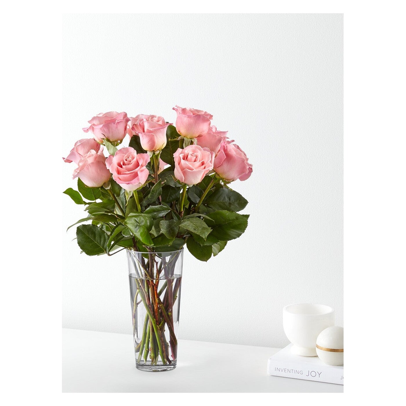 Long Stem Pink Rose Bouquet flower arrangement