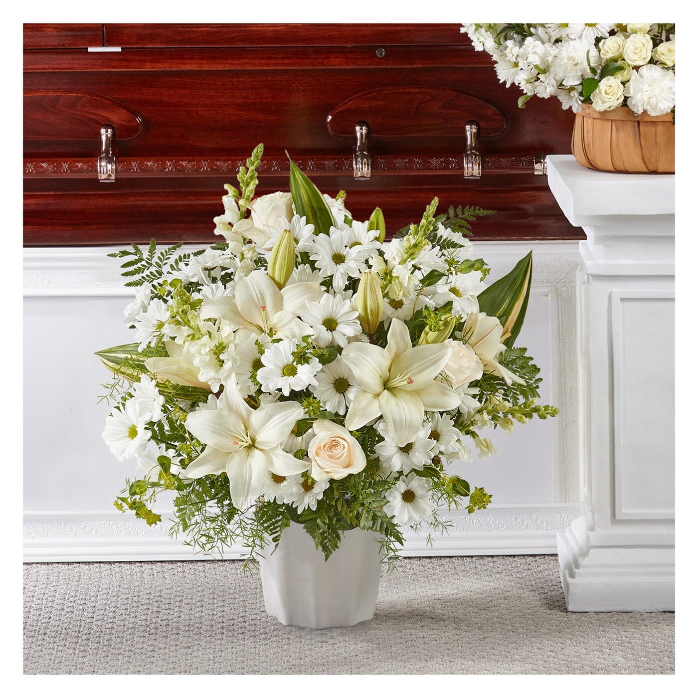 Thoughts of Tranquility Floor Basket arrangement option 3