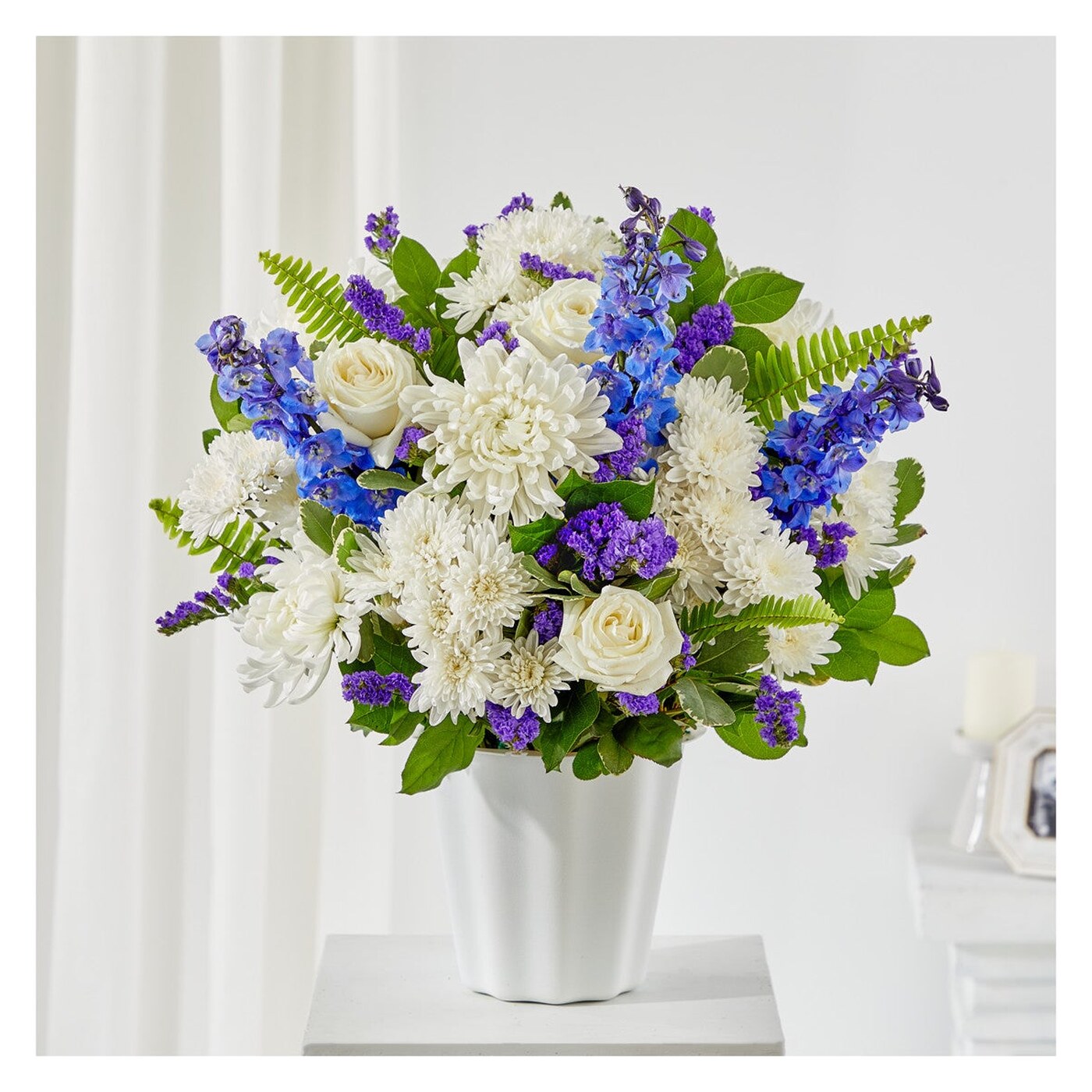 Hold Dear Tabletop Basket flower arrangement