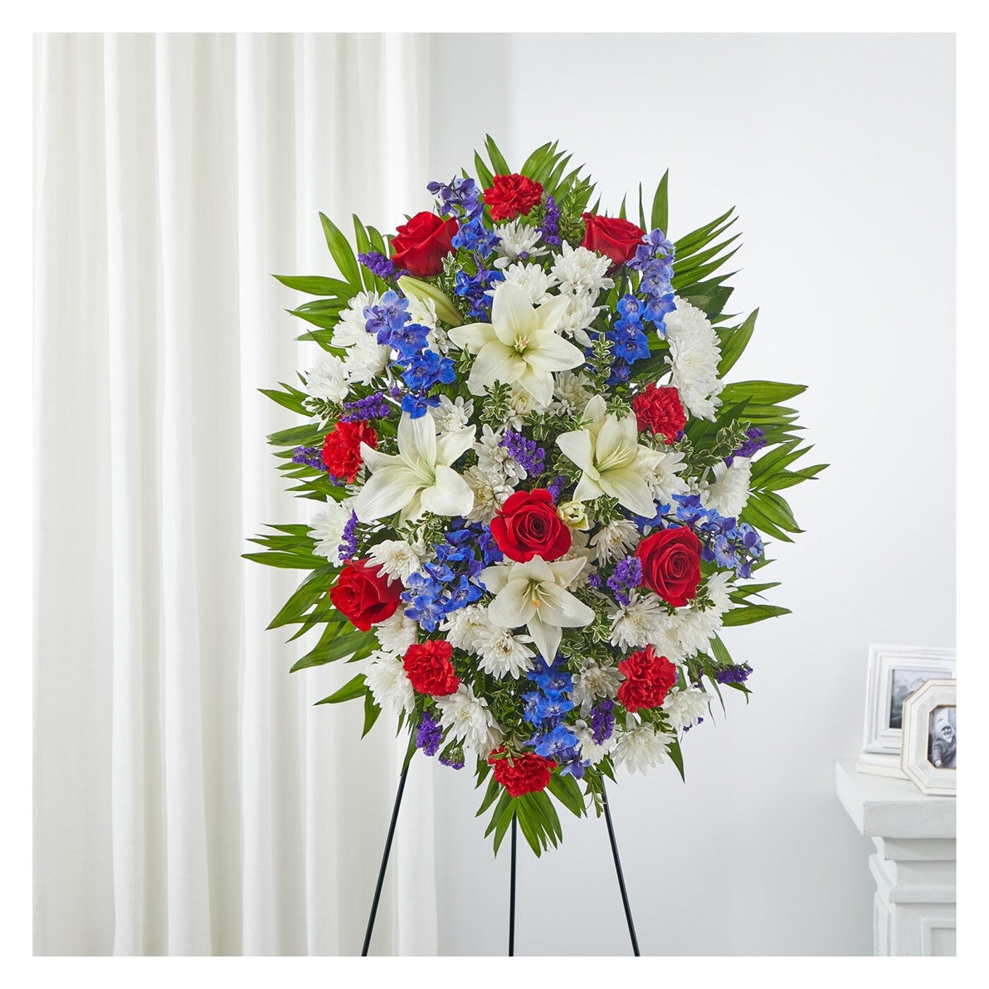 Cherished Service Standing Spray flower arrangement