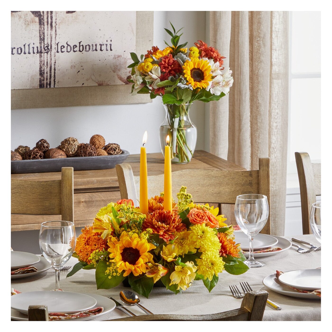 Golden Gathering Bundle flower arrangement