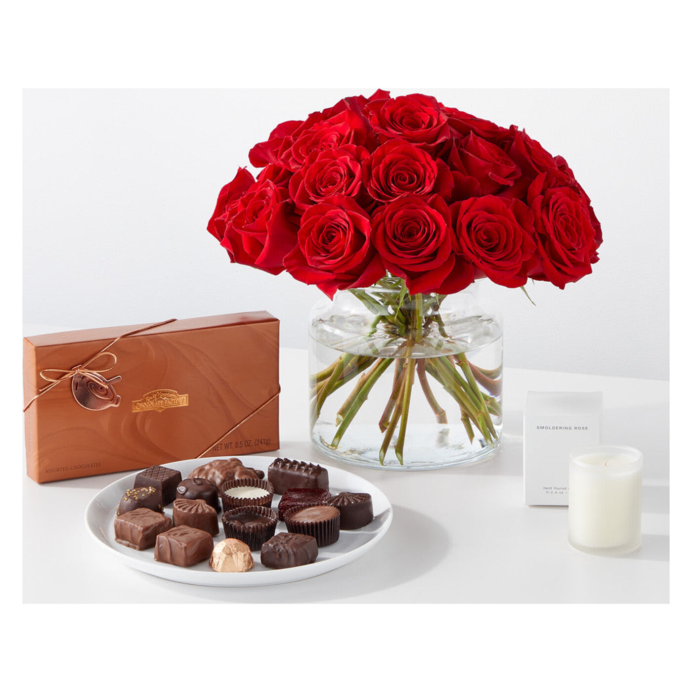 Cupid's Embrace Red Rose Bouquet arrangement option 6